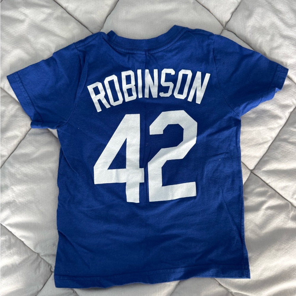 Nike Jackie Robinson #42 Brooklyn Dodgers Cooperstown Name T-Shirt